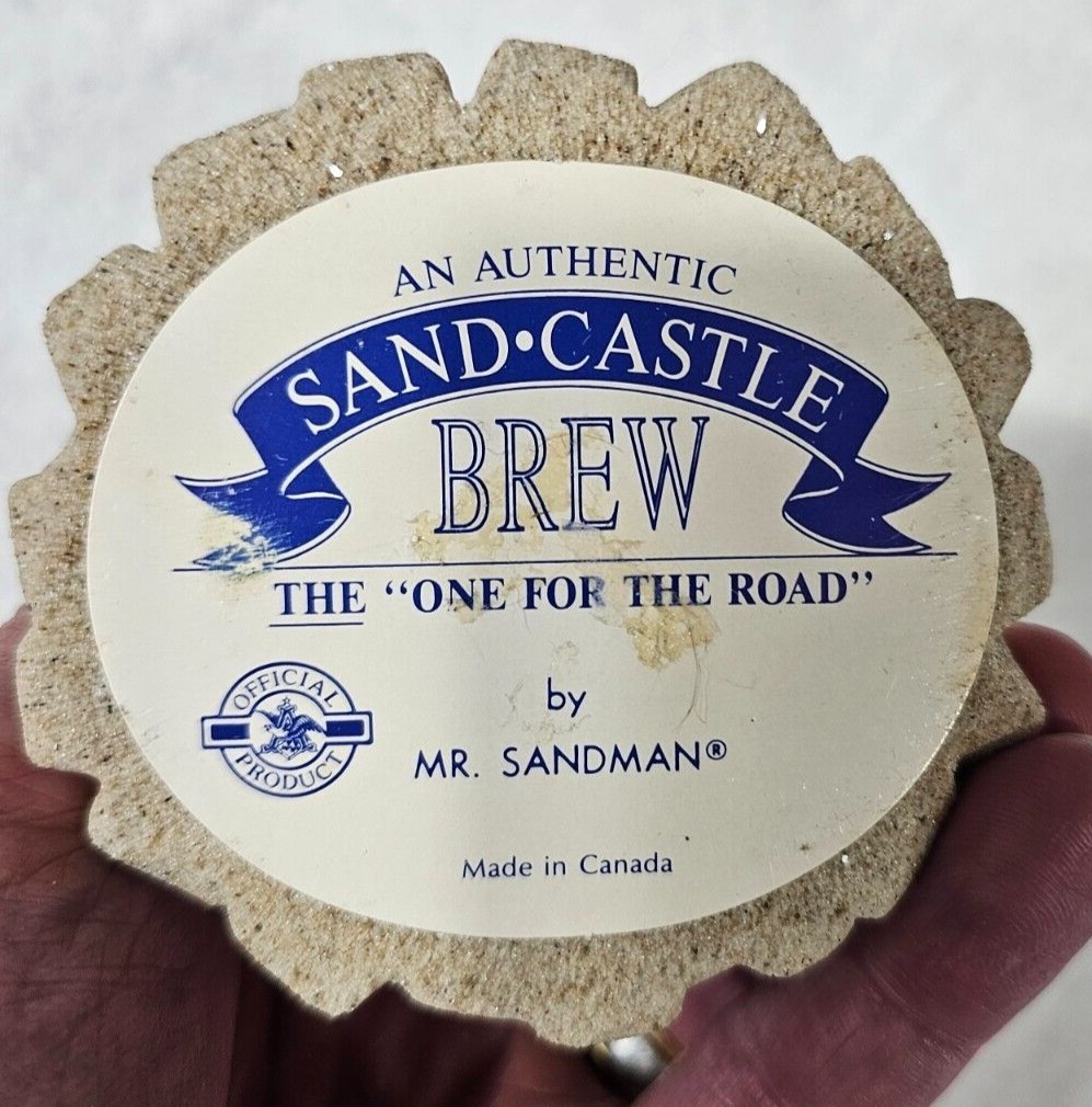 Budweiser Statue Beer – Authentic Sand Castle Brew – THE “One For The Road” NWT