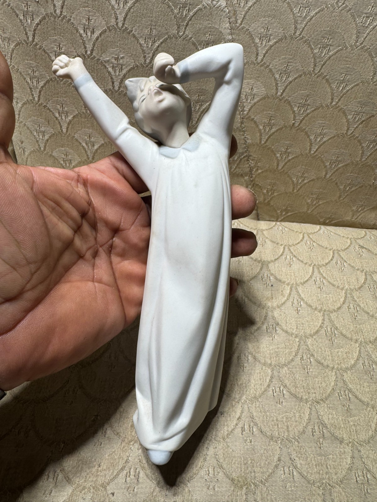 Lladro Figurine “Boy Yawning” #4870 – 8.5 Inches Tall
