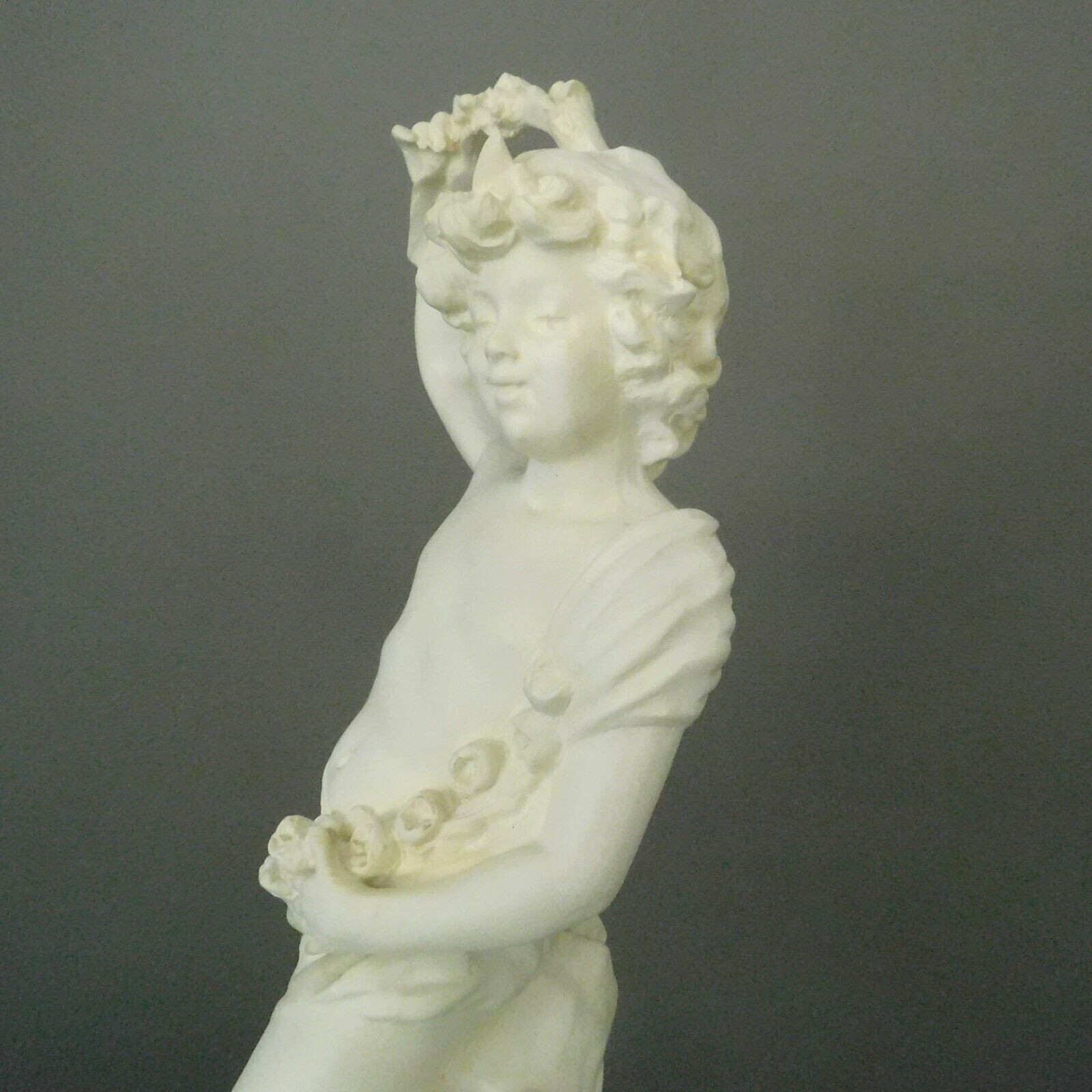 VINTAGE / MCM 1950’s ITALIAN YOUNG BOY PUTTI STATUE SCULPTURE / 20 1/2″ HIGH