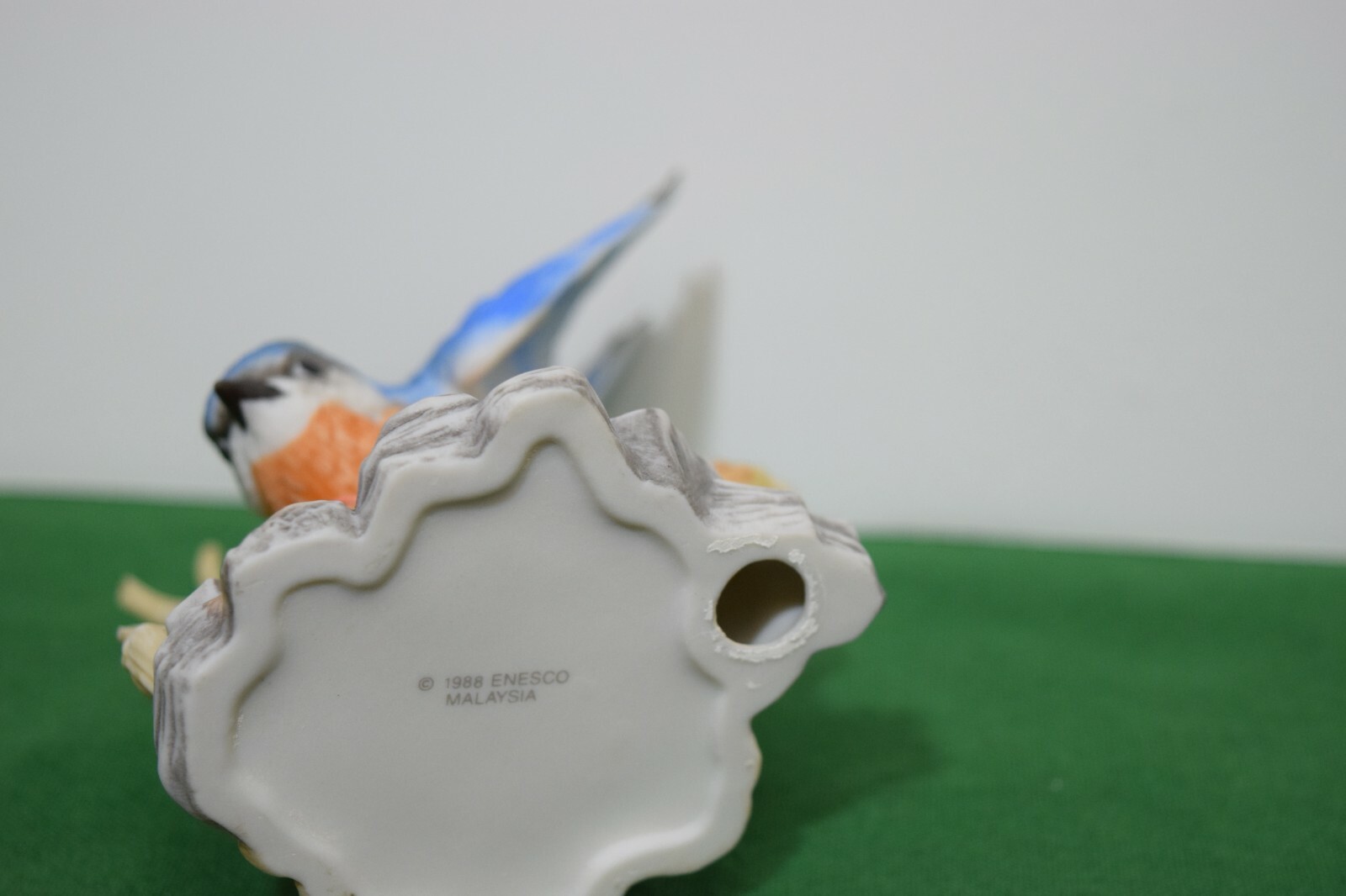 Enesco Blue Bird with flower Mint in its original box. #604828