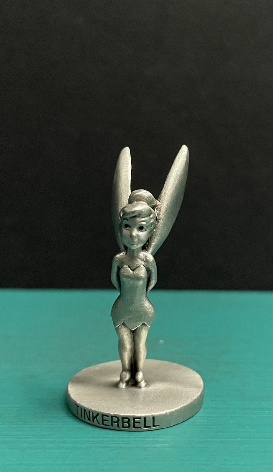 Walt Disney Schmid Pewter RKO Cartoon Peter Pan Pixie Fairy Tinkerbell Figurine