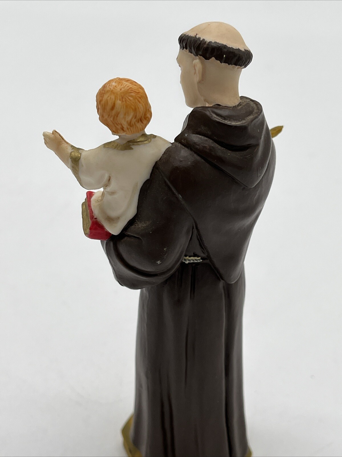 Vintage Christian 6″ Monk With Child Hand Painted Made in Italy by Pasquini