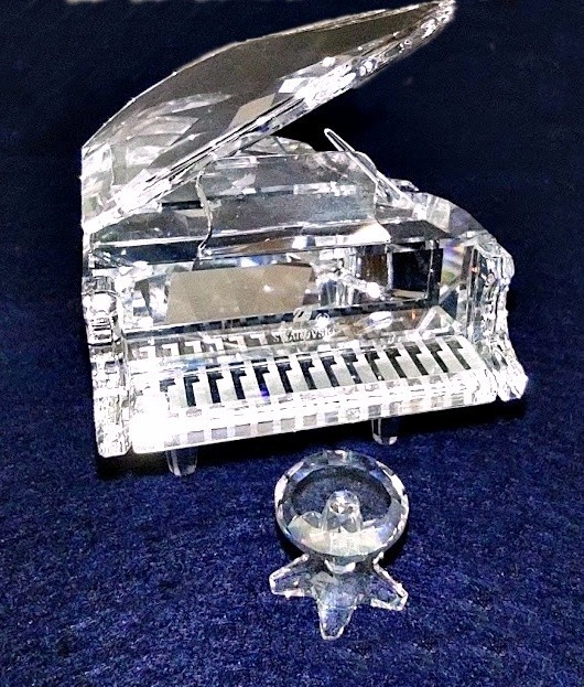 Swarovski Crystal ~ Grand Piano ~ Hand Signed by Designer Martin Zendron ~ RARE