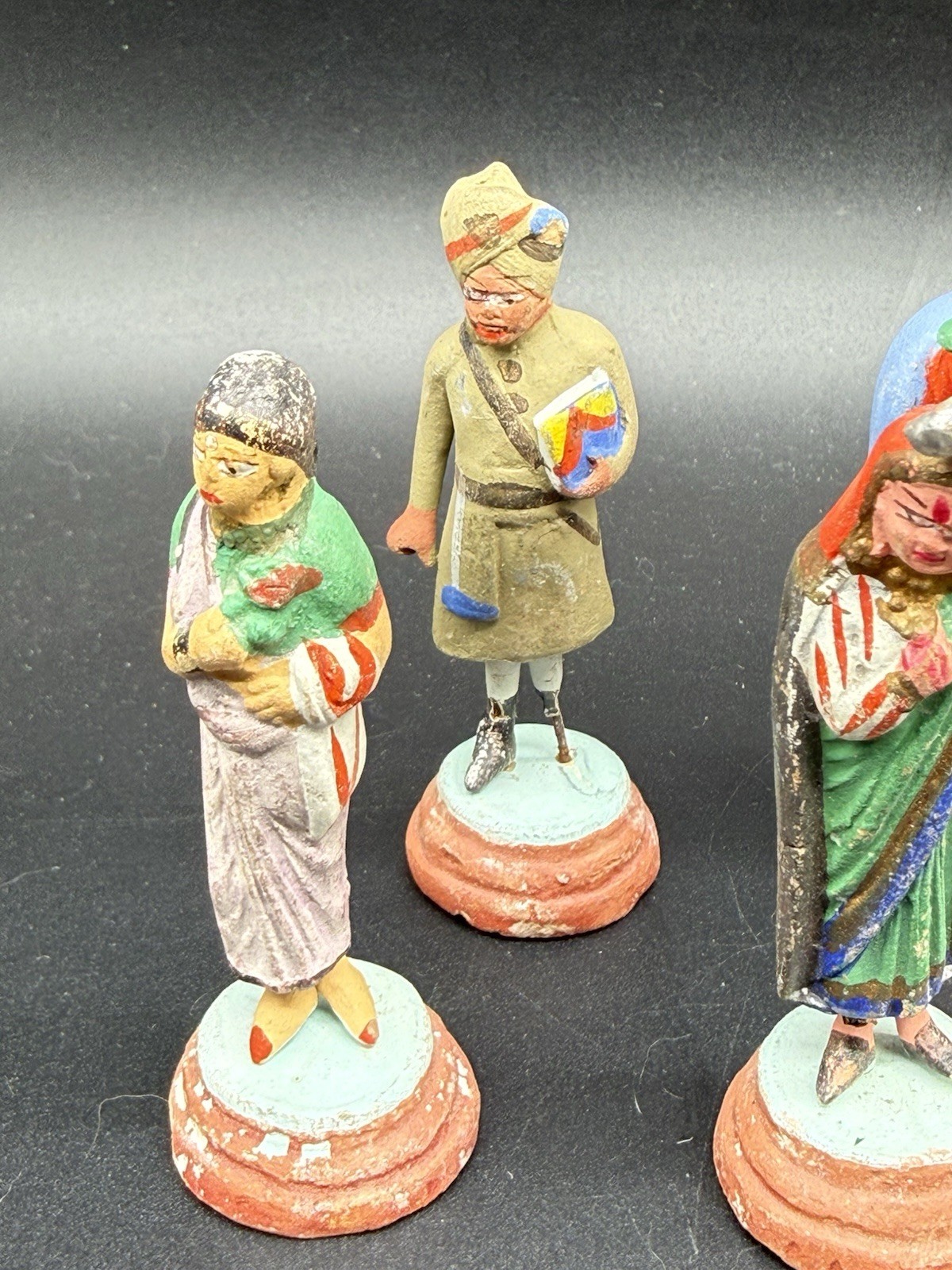 Folk Art Terracotta Figurines India Town’s Trades People X 12 READ DAMAGE