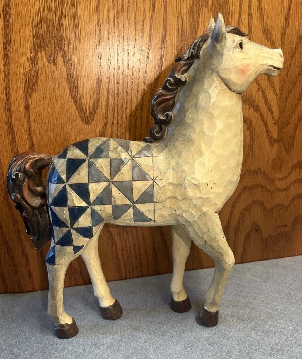 Jim Shore Heartwood Creek Samson Horse 11.5″T, 9.5″L