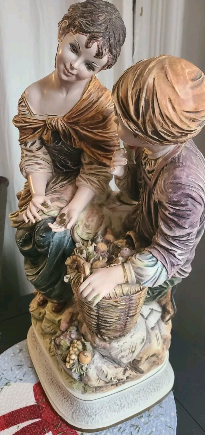 Stunning AZZOLIN Brothers Figurine 1965 Importers Ltd. 26.5 In Tall ,15 In Wide