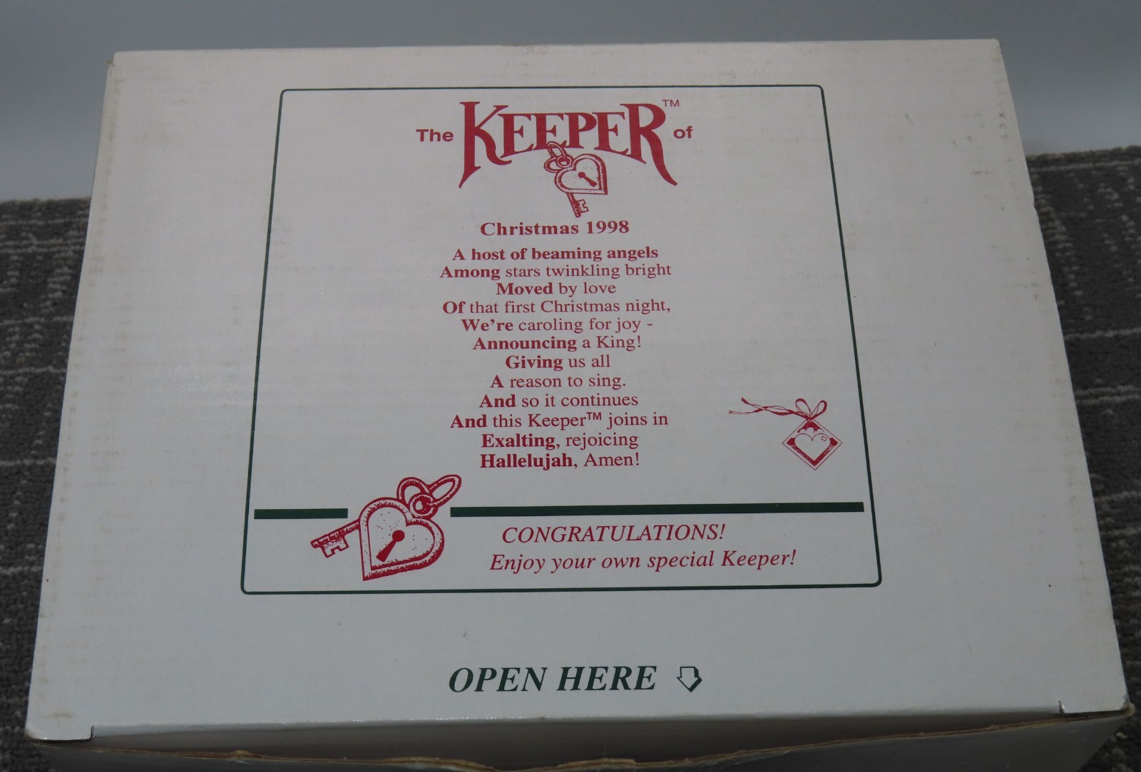 Shenandoah The Keeper of Christmas 1998 Figure Shelf Sitter READ