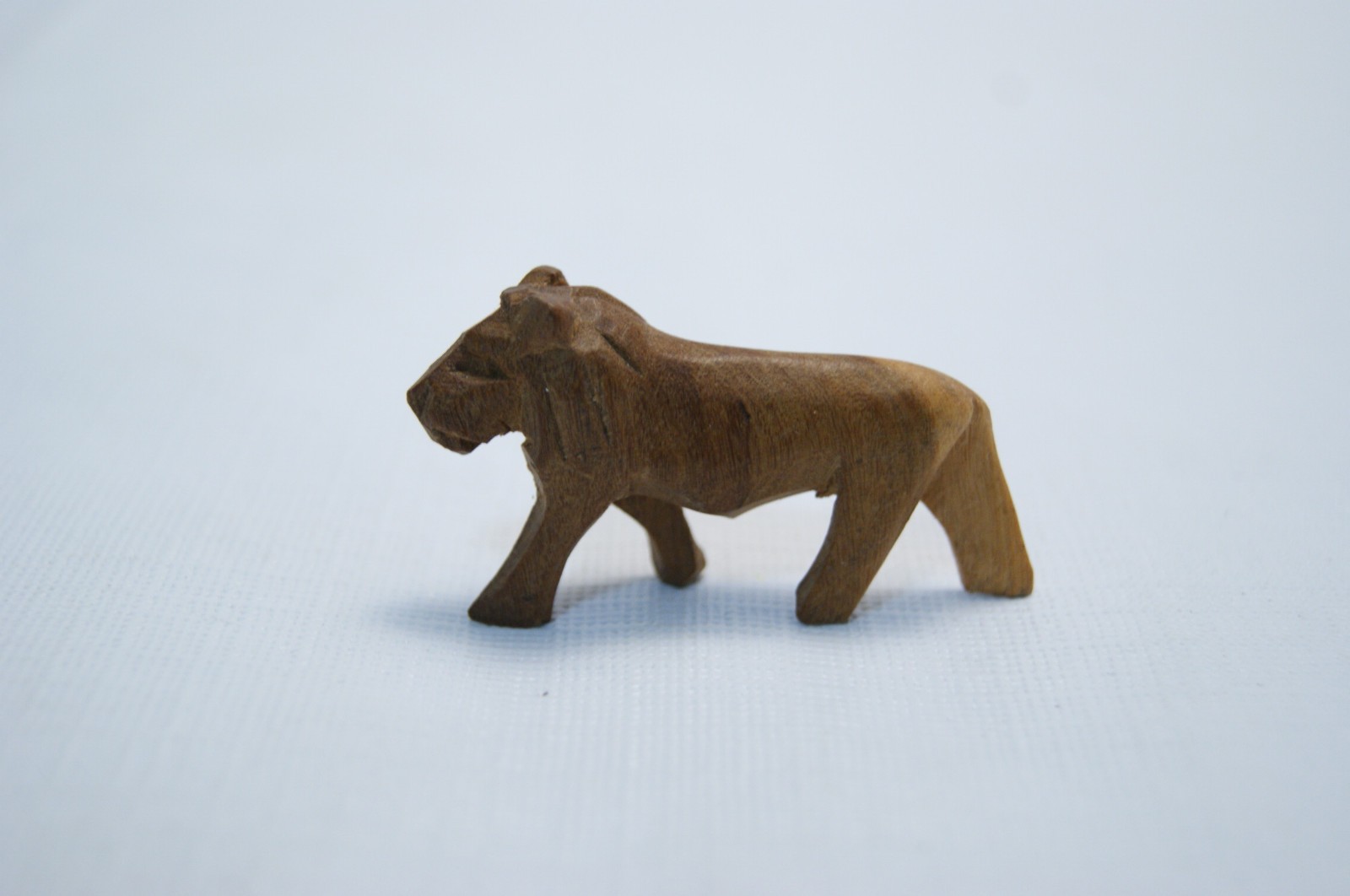 Handcrafted Mini Carved Animal Figures Set Elephant Pair & Lion • Wood Decor