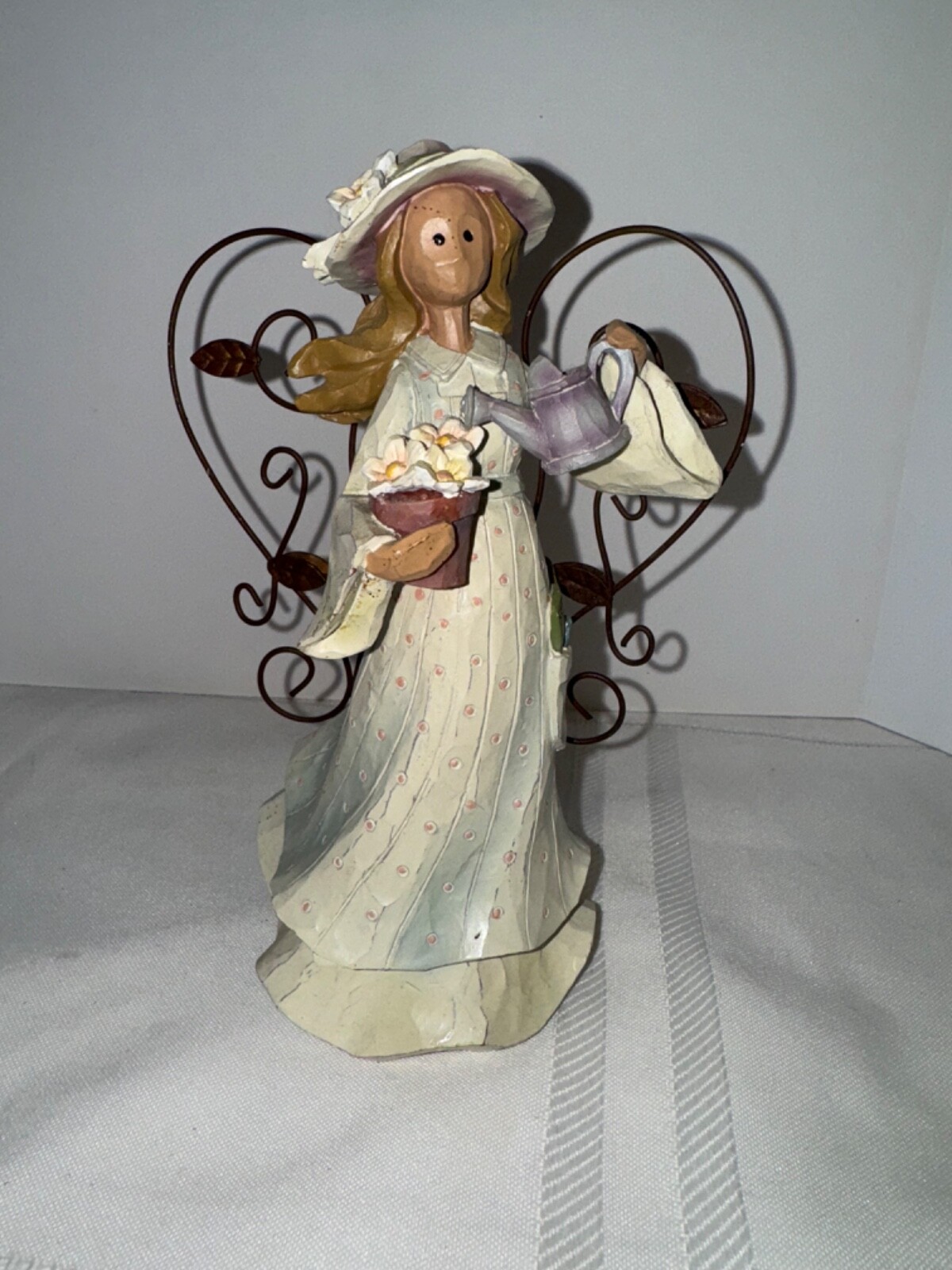 Angel Accents Saturday’s Child Works For A Living Roman Inc. Angel Figurine