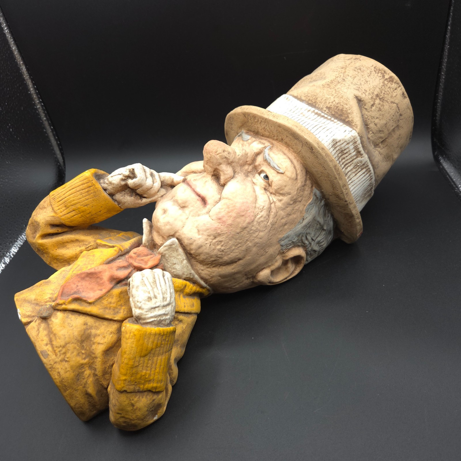 1972 Prelude Creations W.C. Fields Caricature Statue Wall Hanging