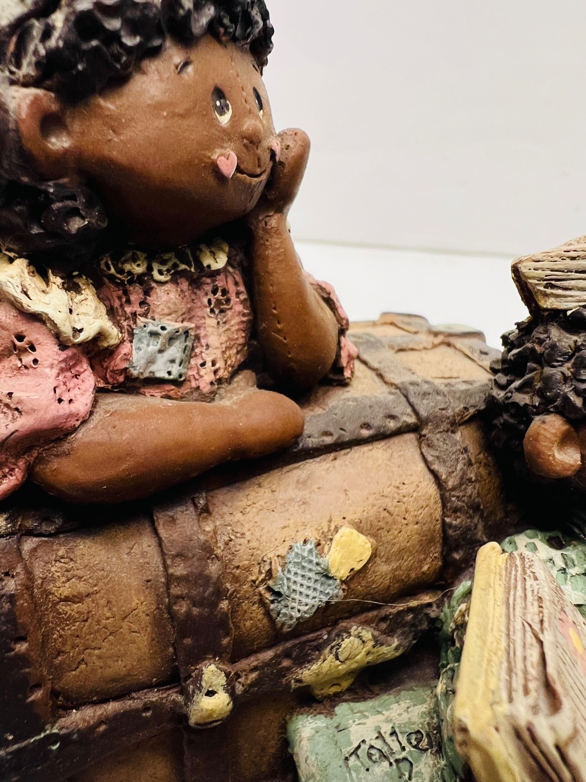 sarahs attic african american girl muffin & boy puffin limited edition rare