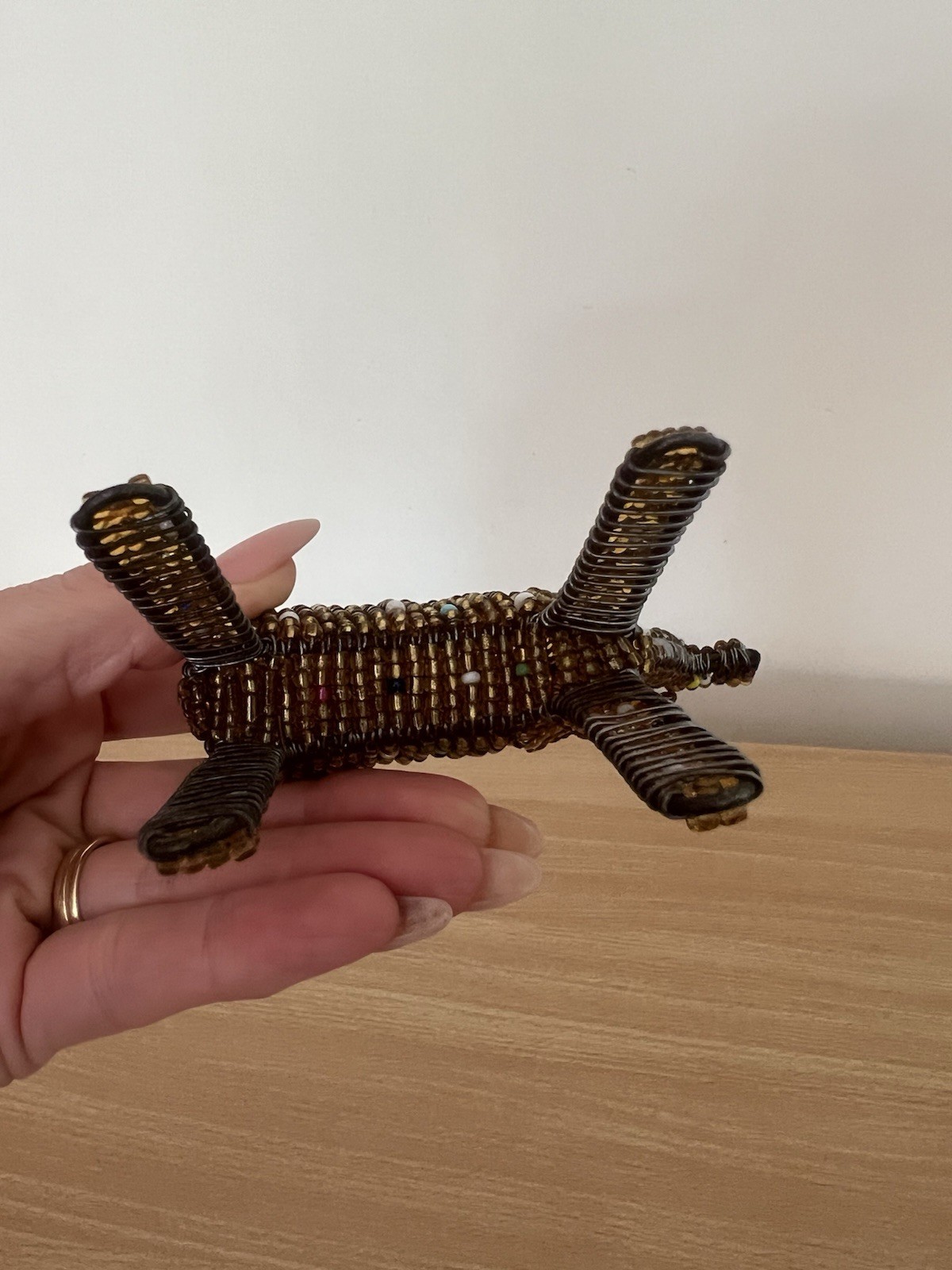 Handcrafted Beaded Giraffe made in South Africa 16cm