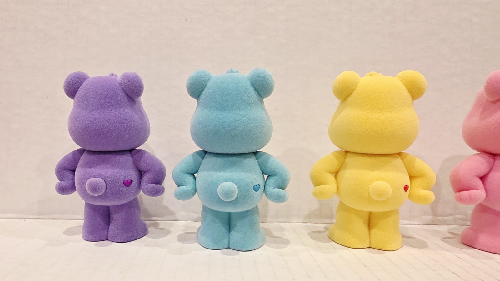 🐻 URDU Care Bears Standing Figure Blind box Series 1 Set of 7 RARE Flocked NICE