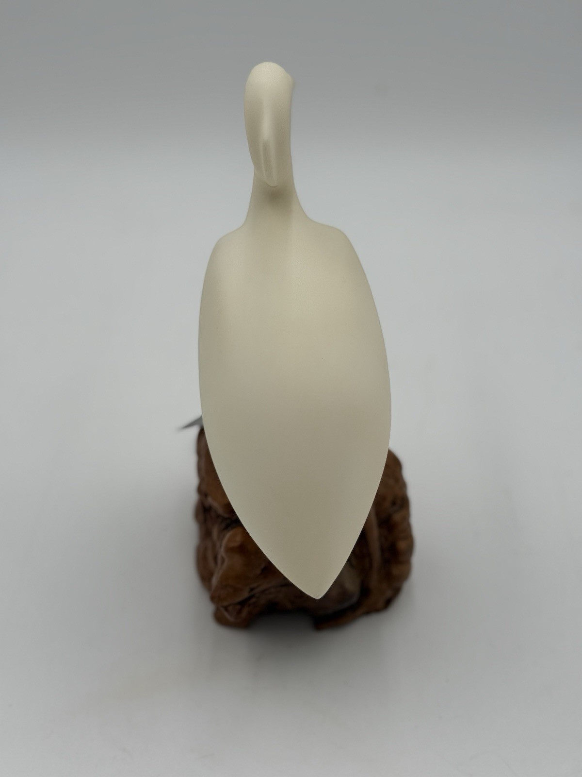 Vintage Authentic John Perry Pelican Bird On Burl Wood Statue Sculpture