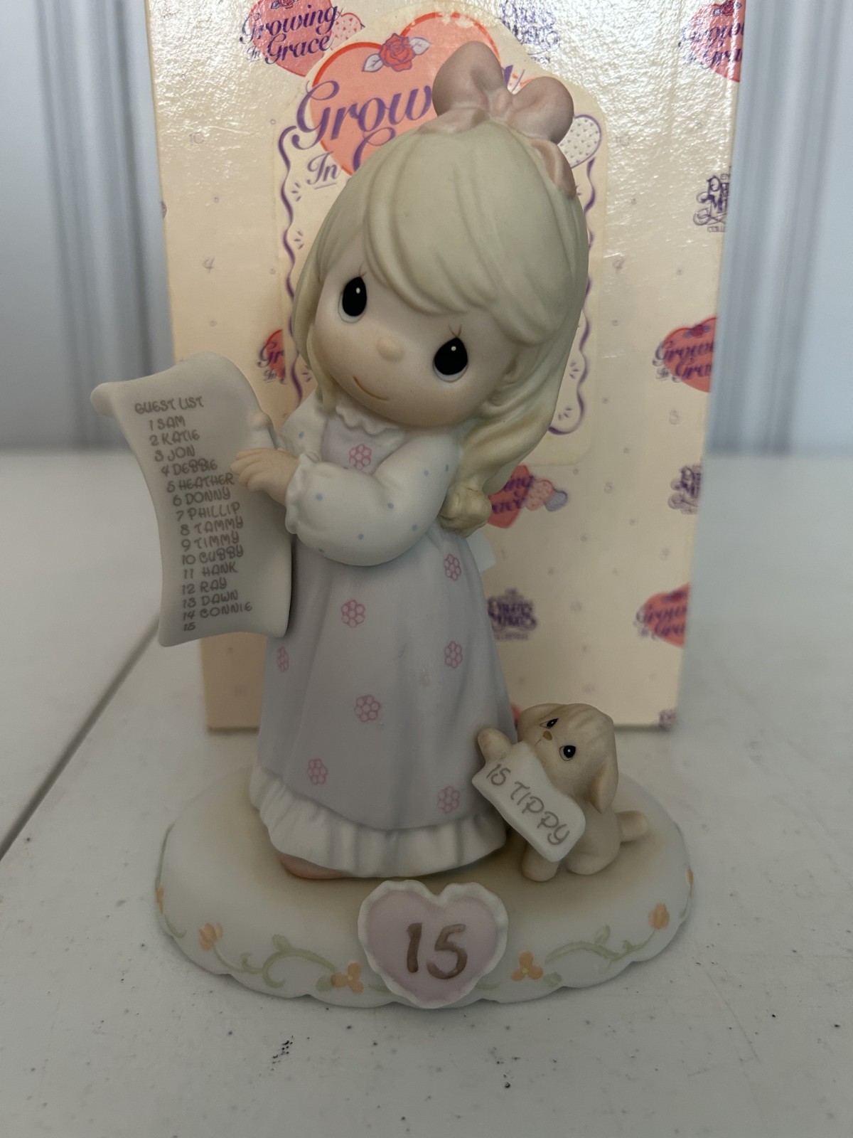 PRECIOUS MOMENT FIGURINE- 272663 – GROWING IN GRACE – AGE 15 – SUSPENDED