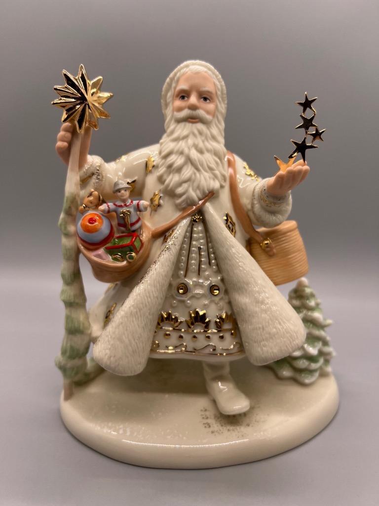 Lenox Classic Star Man Santa 2006 LE Hand Painted Cream Porcelain 24K Gold