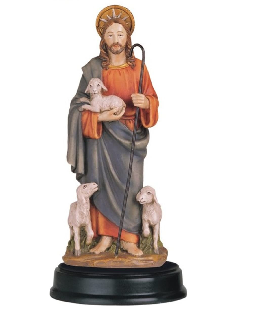 5-inch Good Shepherd Statue Holy Figurine Religious Decoration for Home
