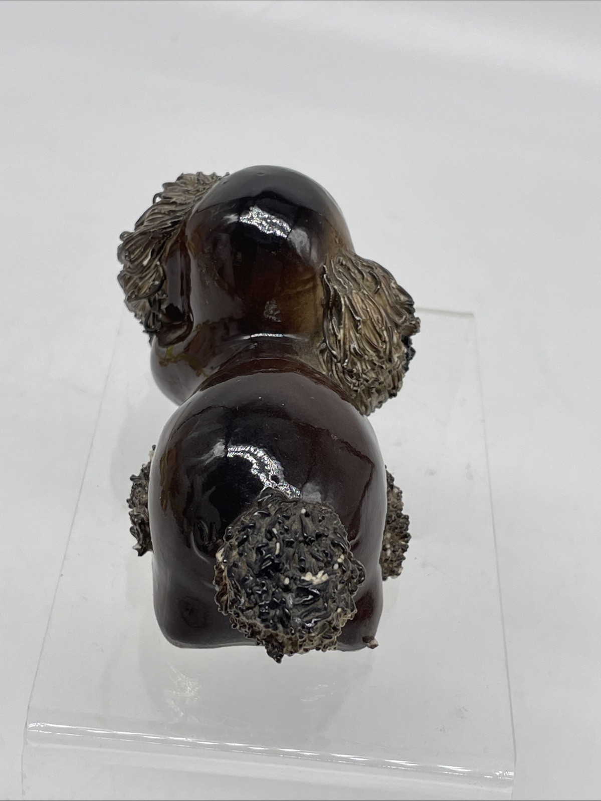 Vintage Japan Anthropomorphic Spaghetti Puppy Dog Ceramic Figurine 4” Spaniel