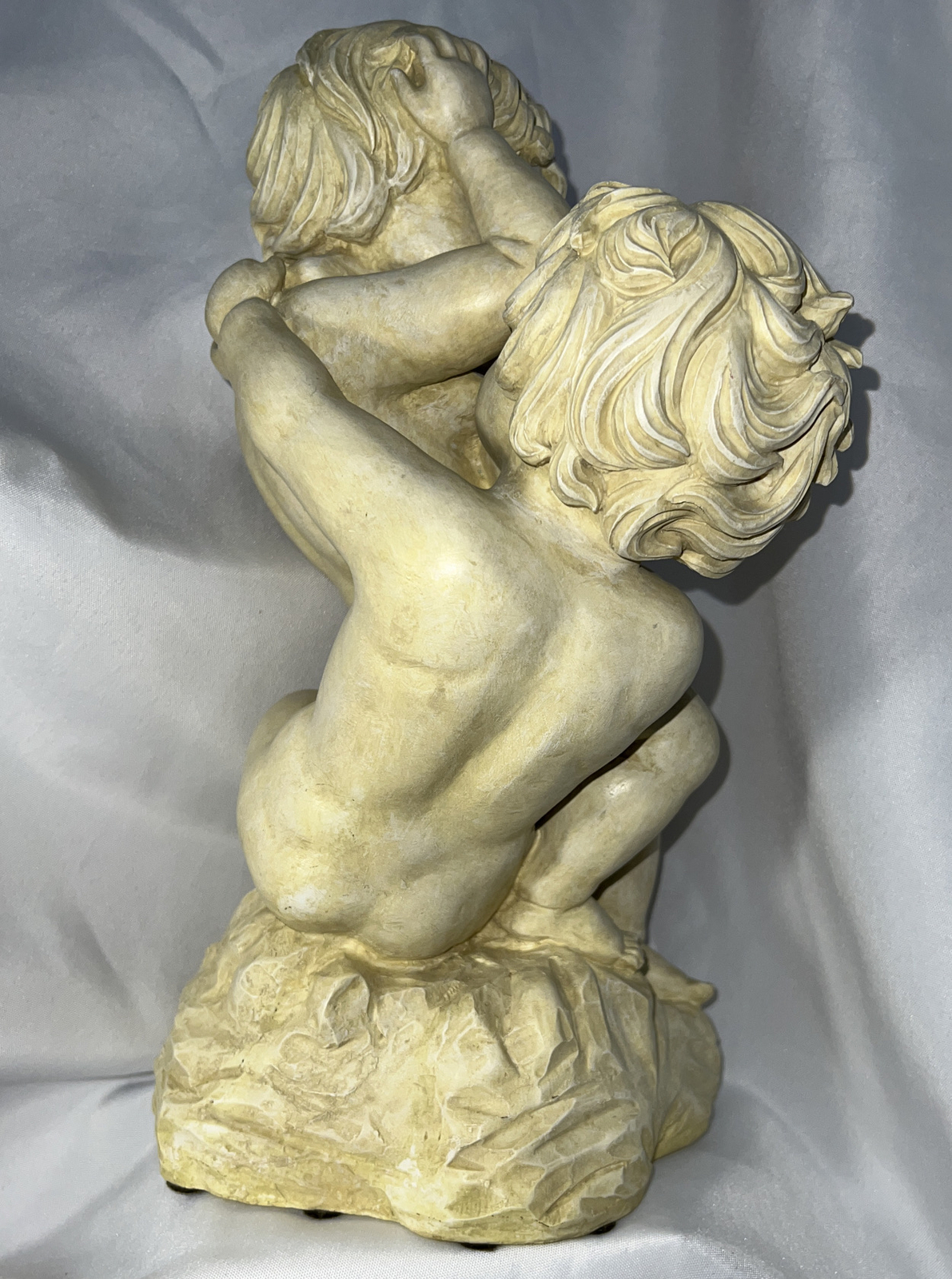 Vintage Collectible 14” Tall Precious Little Boys/Cherubs Playing Sculpture