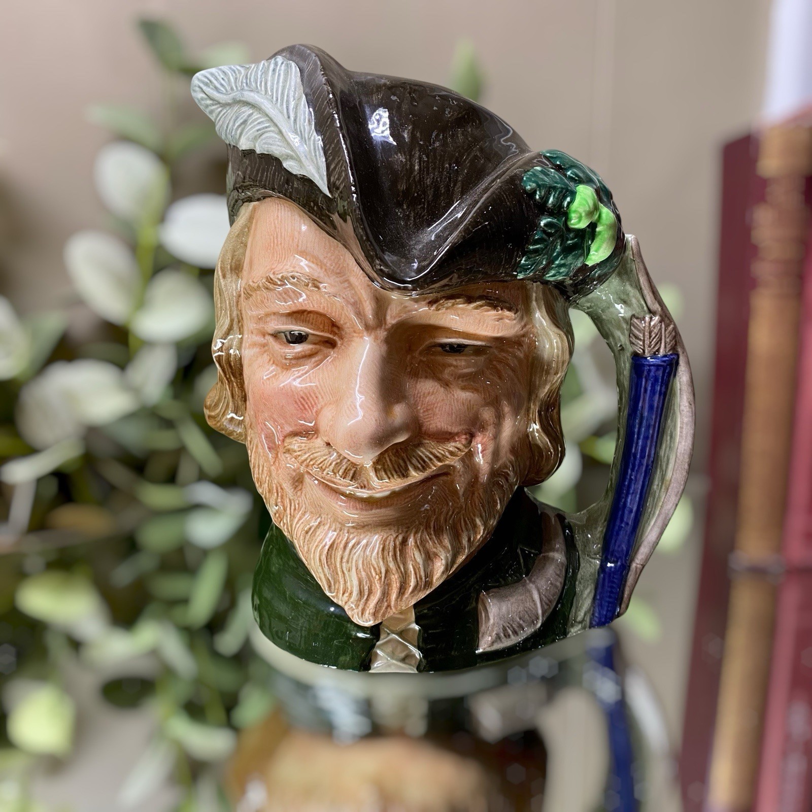 Vintage Royal Doulton Toby Jug Robin Hood D6527 Large 7 1/2” Tall 1959