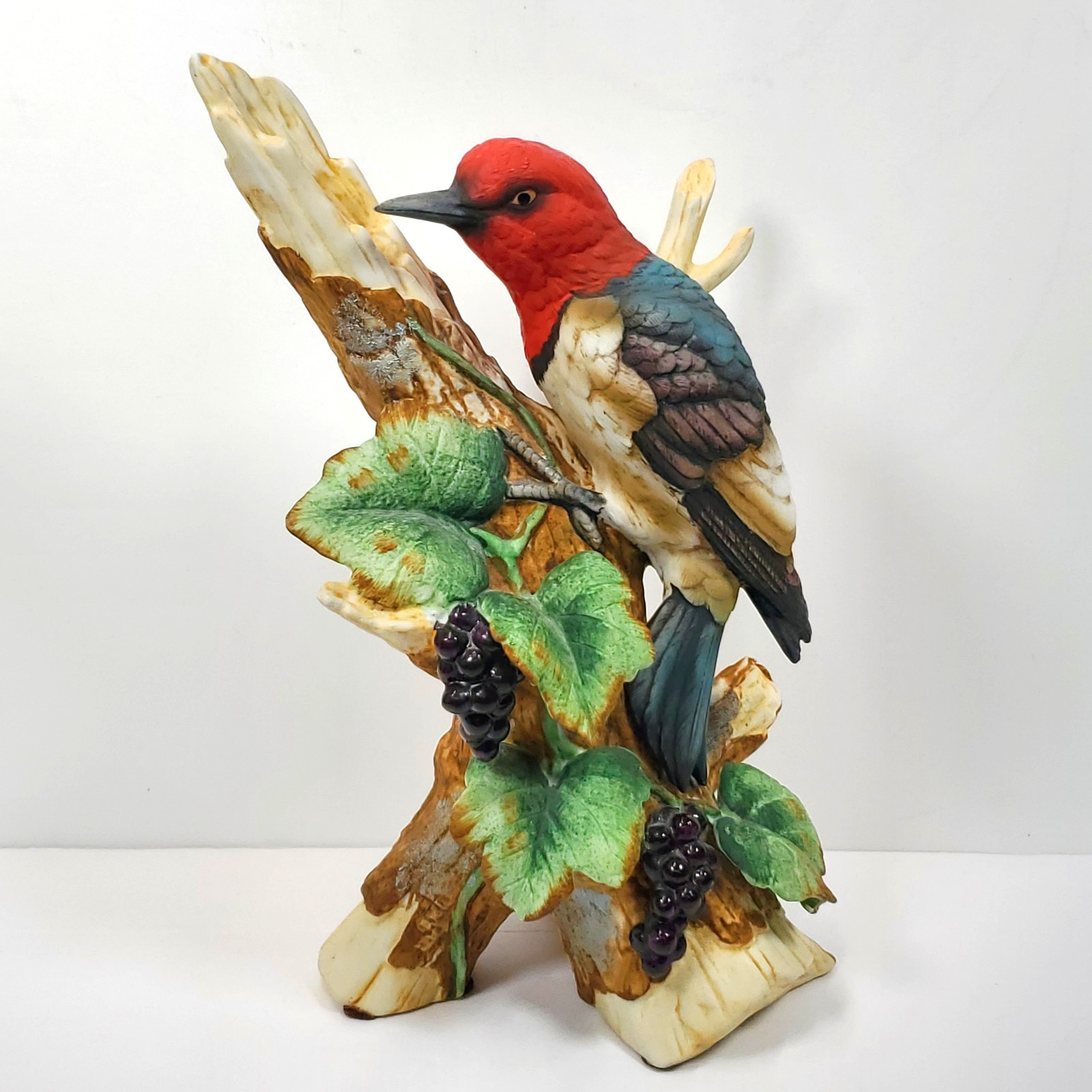 Andrea by Sadek Woodpecker Bird Figurine 9 1/4″ Porcelain Japan 8752