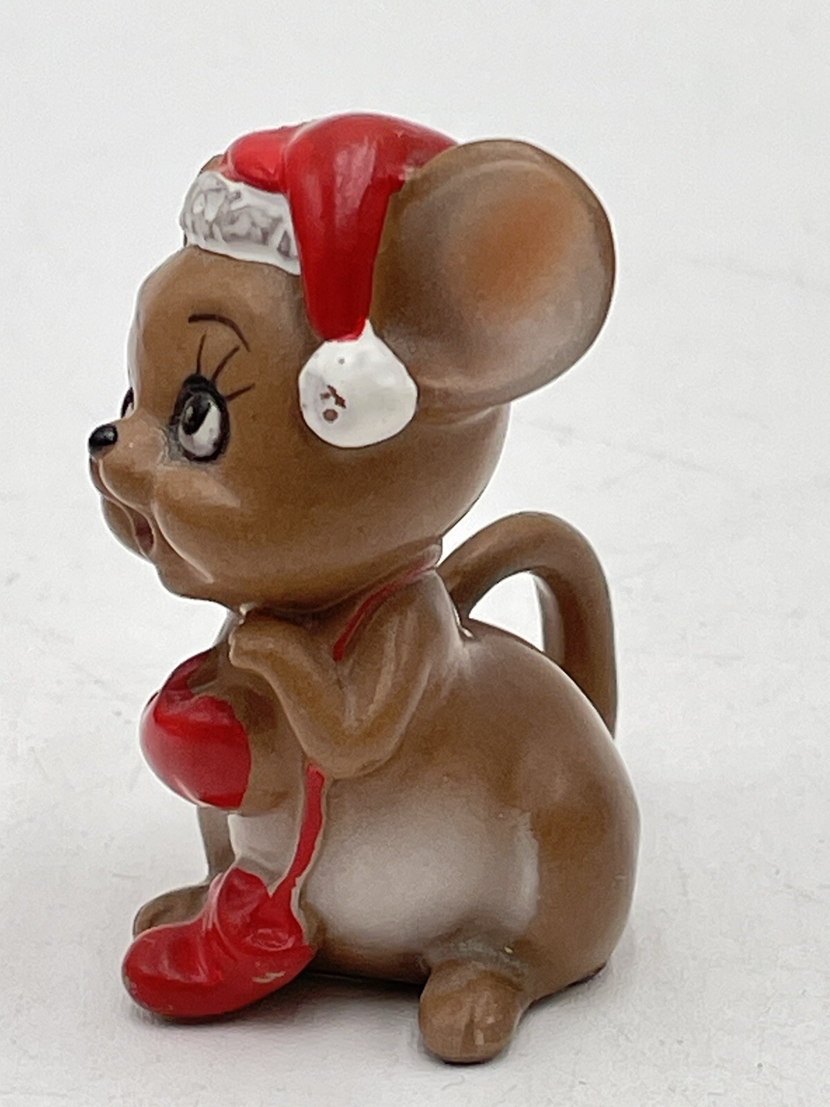 JOSEF ORIGINALS 🎀 Christmas MOUSE VILLAGE SERIES Santa Hat & Mittens Gloves