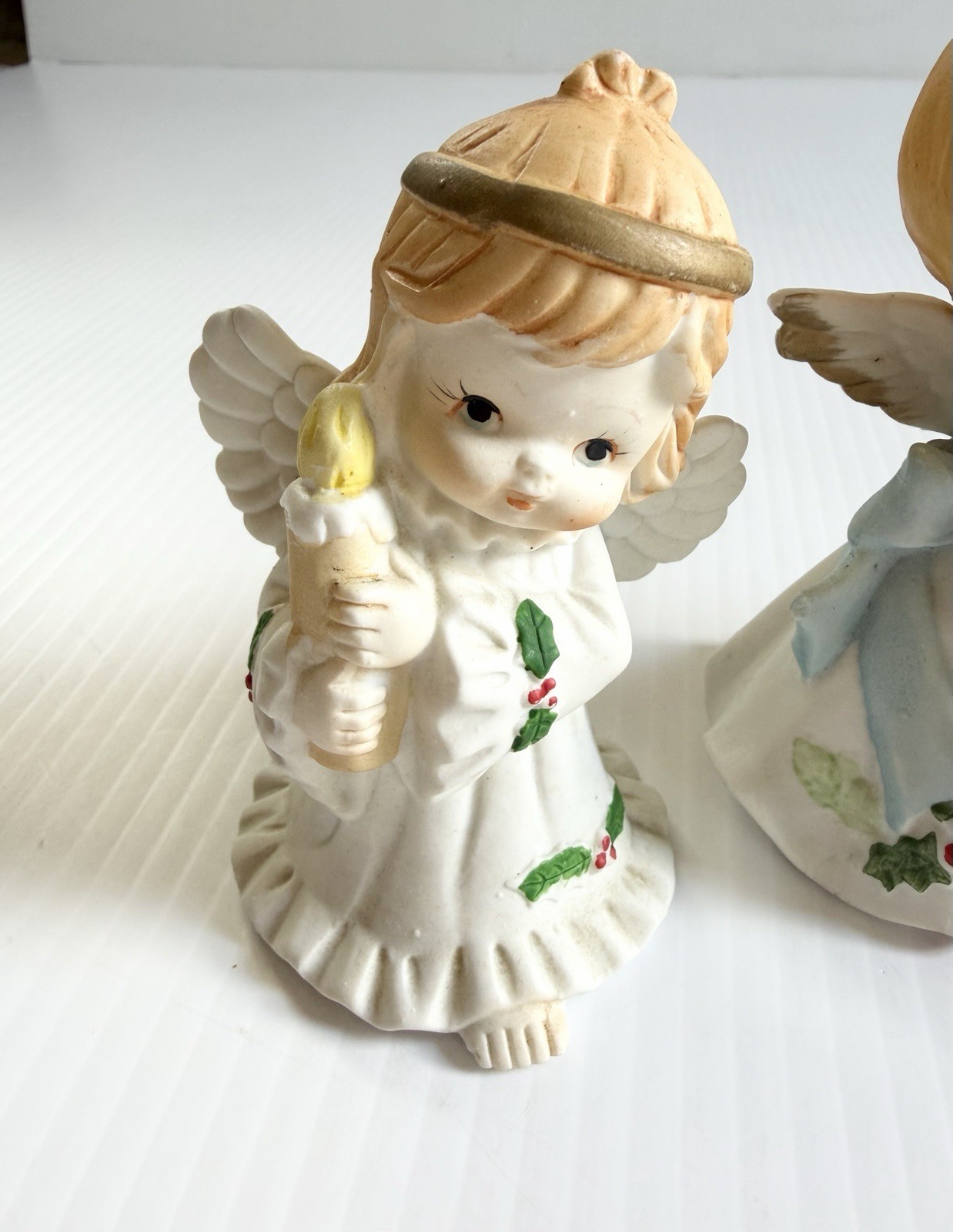 Lot Of 5 Vintage Homco Christmas Angels Porcelain Figurines, Musicians READ