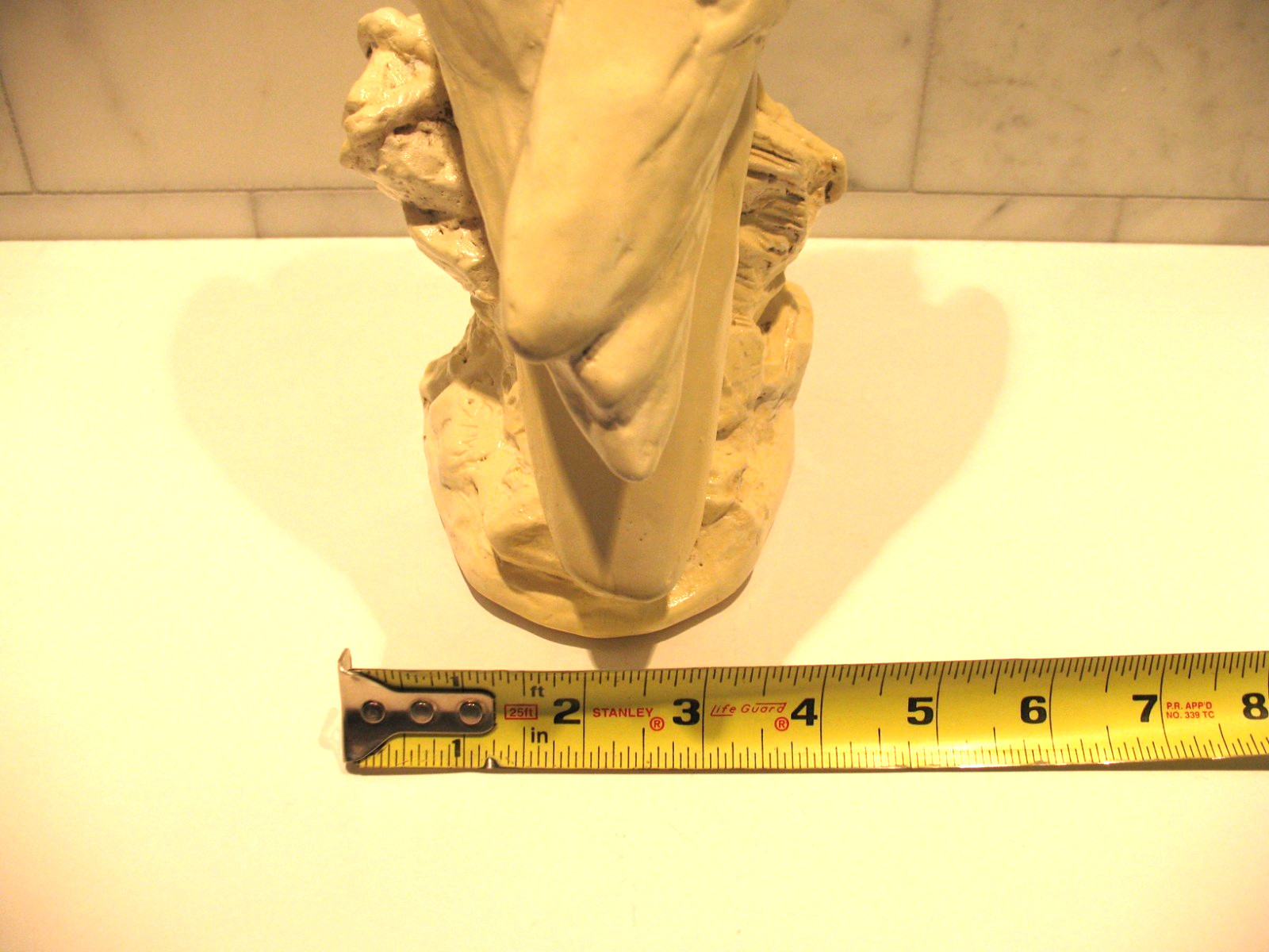 Peregrine Falcon Statue, 1982 by E. Sim, 11 inches tall.