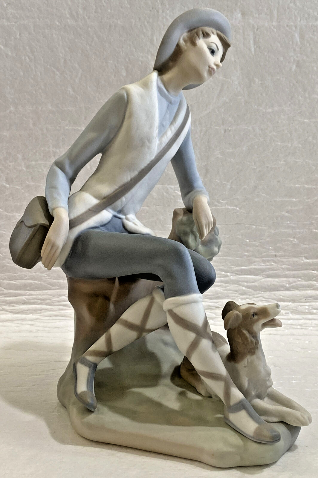 LLADRO ~ SHEPHERD BOY WITH DOG 4659 VICENTE MARTINEZ Matte Finish