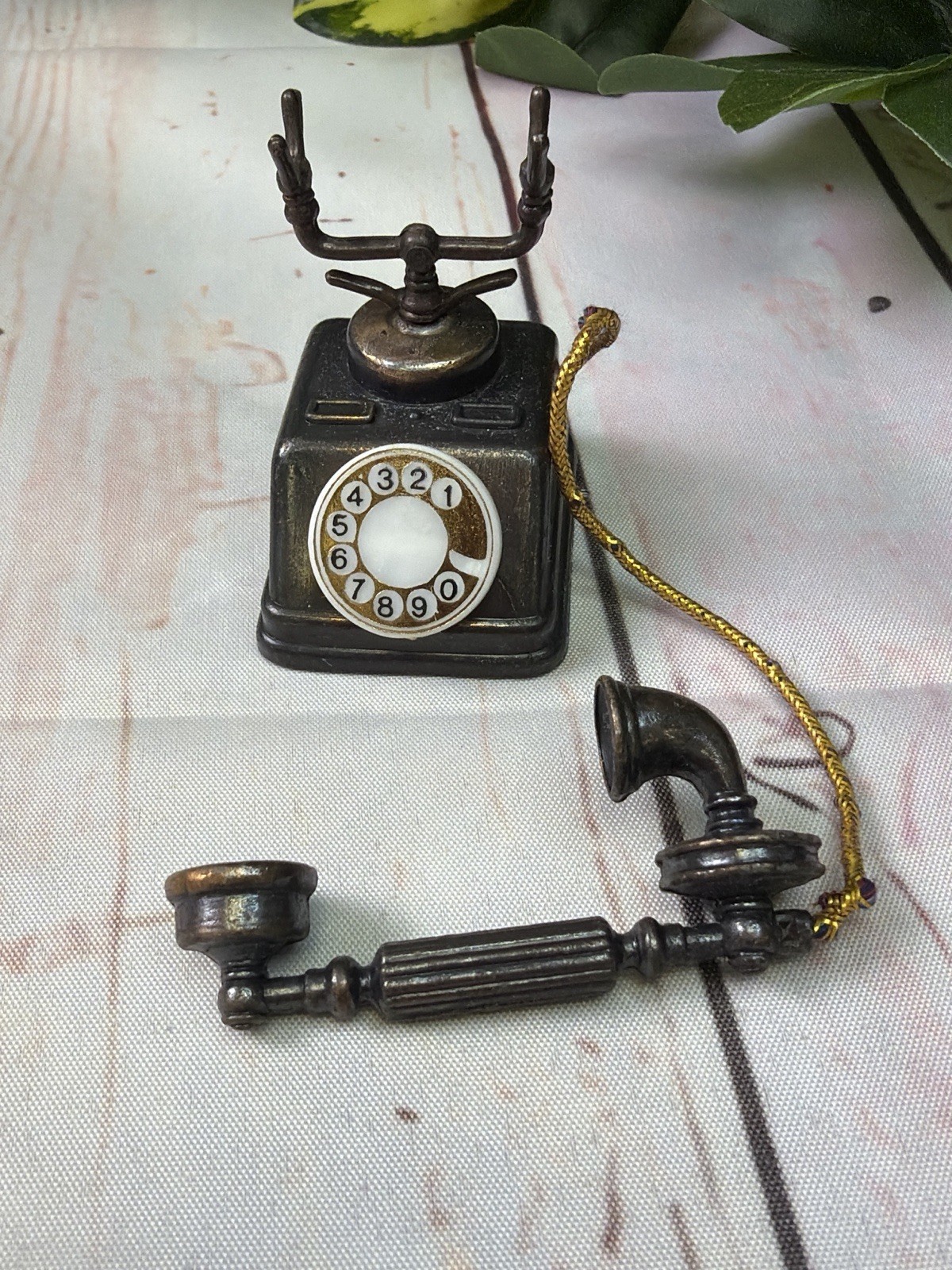 Vintage Mini Rotary Phone Figurine Durham Industries American Greetings