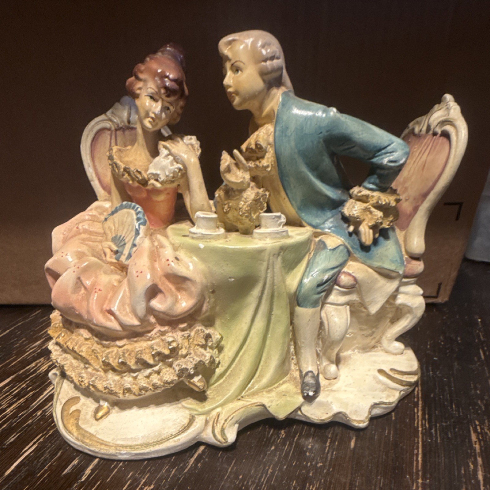 Vintage Artmark Victorian Courting Couple Figurine