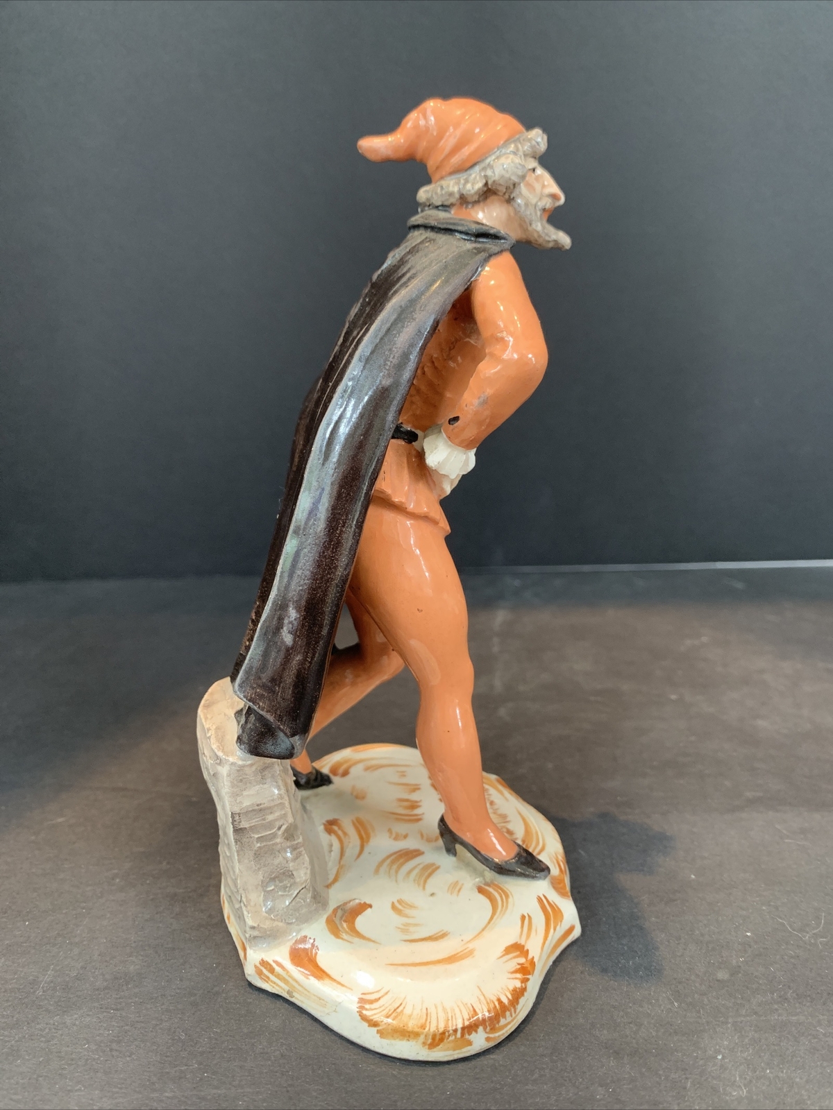 Italian Porcelain Commedia Del Arte Pantalone 6 1/2” H Excellent Condition