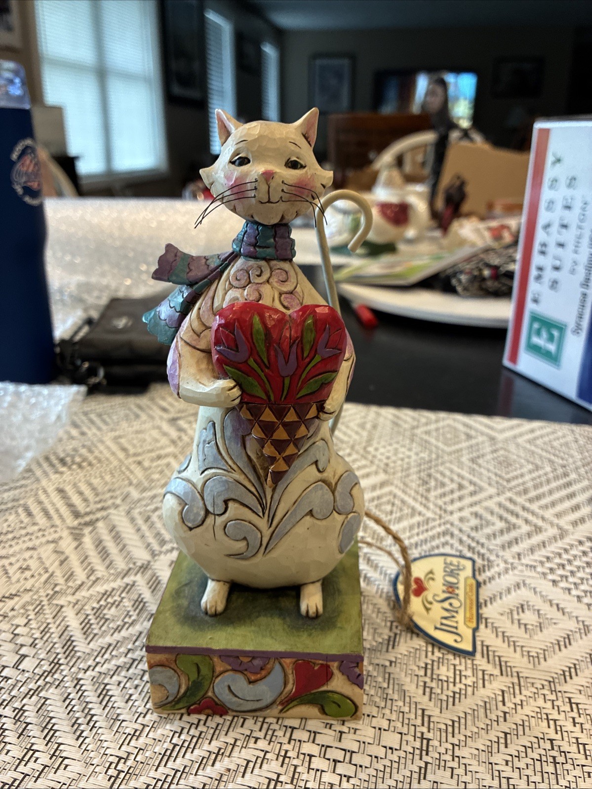 Jim Shore 2009 Cozy Heart 4014990 Cat Red Heart