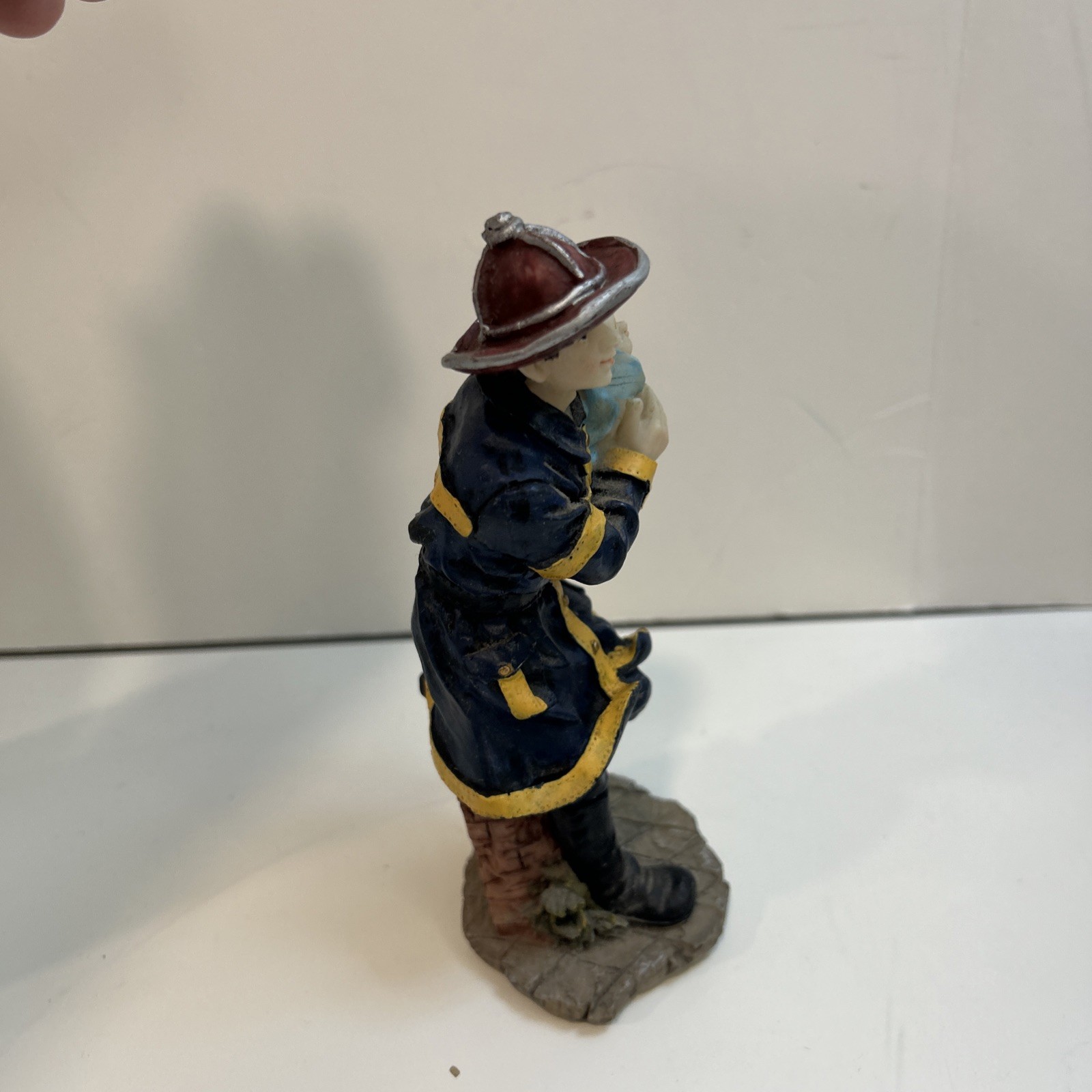 Hero’s Helping People Hand Painted K’s Collection Firefighter With Baby & Child