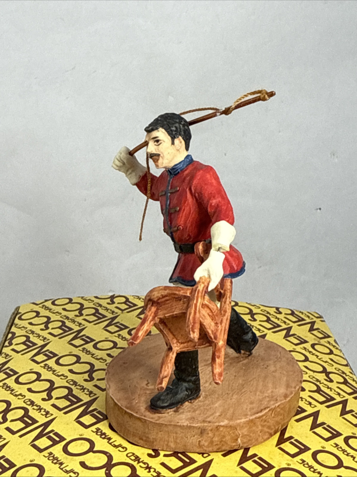 Enesco Le Grande Cirque Lion Tamer Whip Chair Figurine Circus Figure Vintage