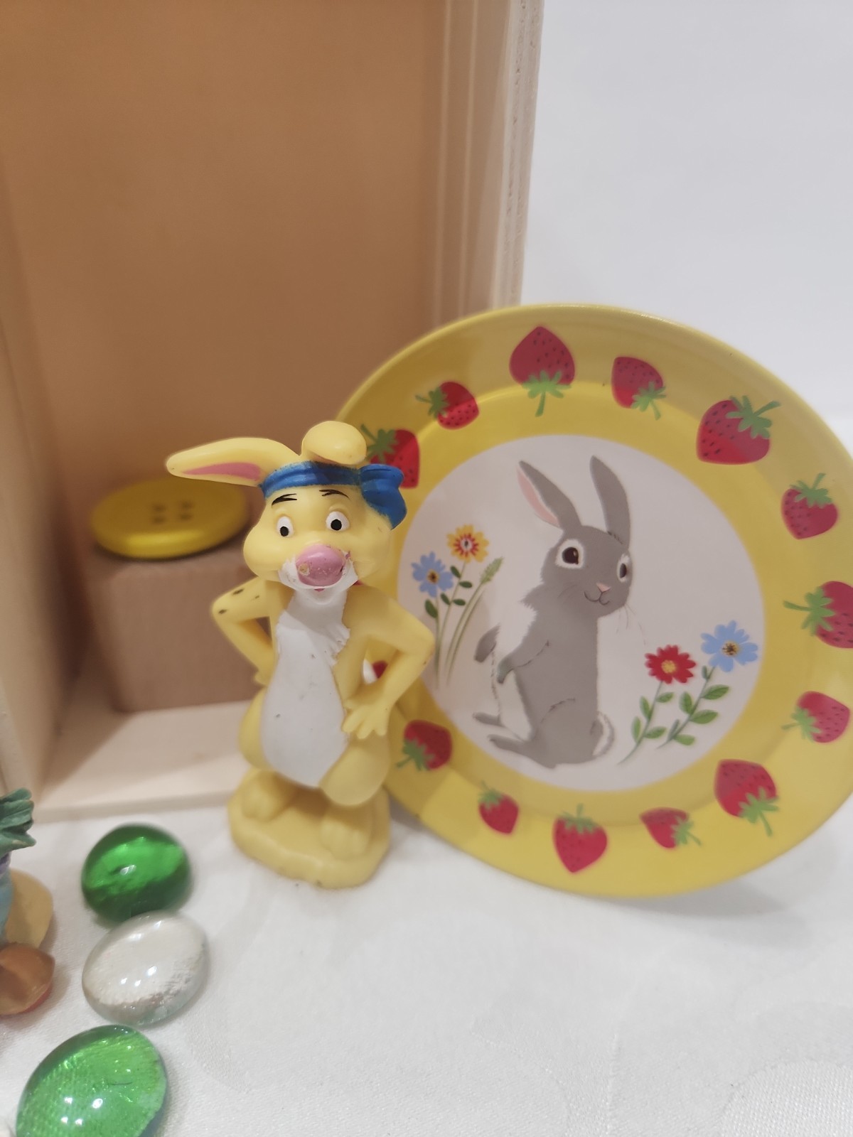 Vtg & Mod Trinket Shelf Miniatures Curio Collectibles Lot 25+ Bunny Rabbit Theme