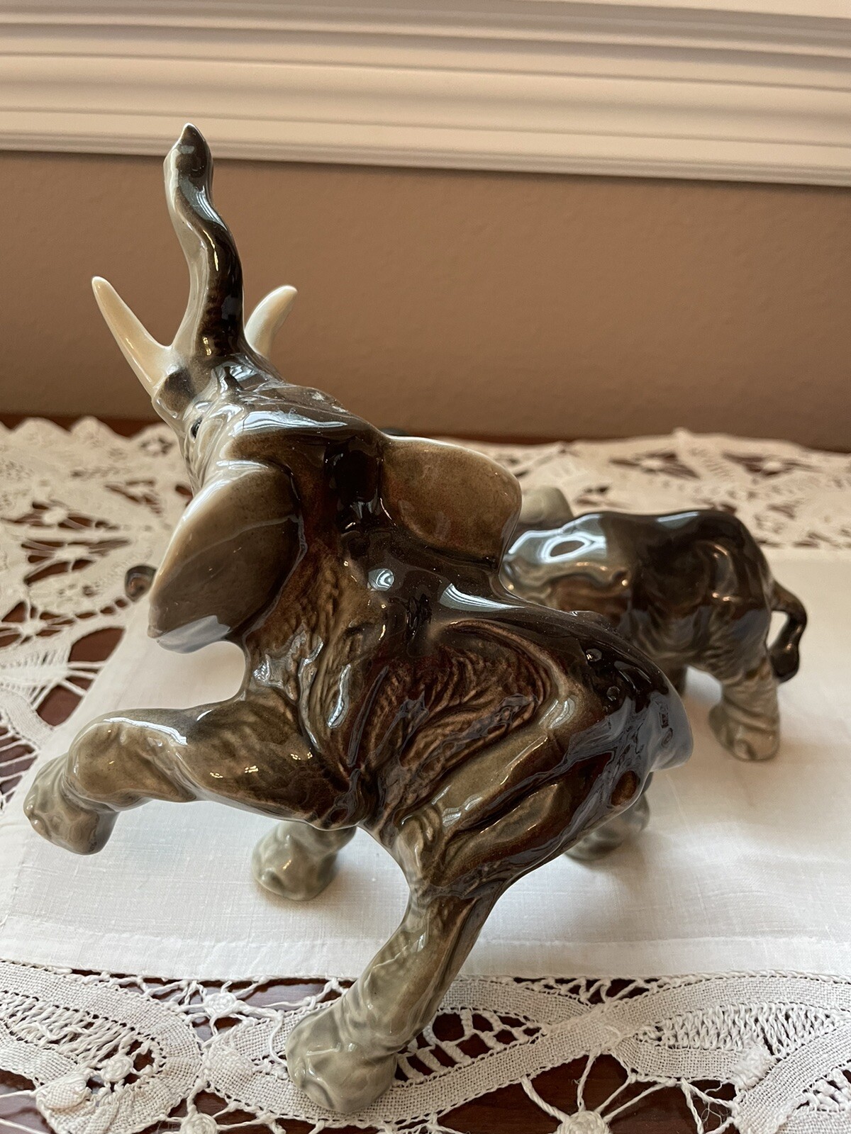 Rare Tembo & Tembino Ceramic Arts Studio Elephants Mama and Babies