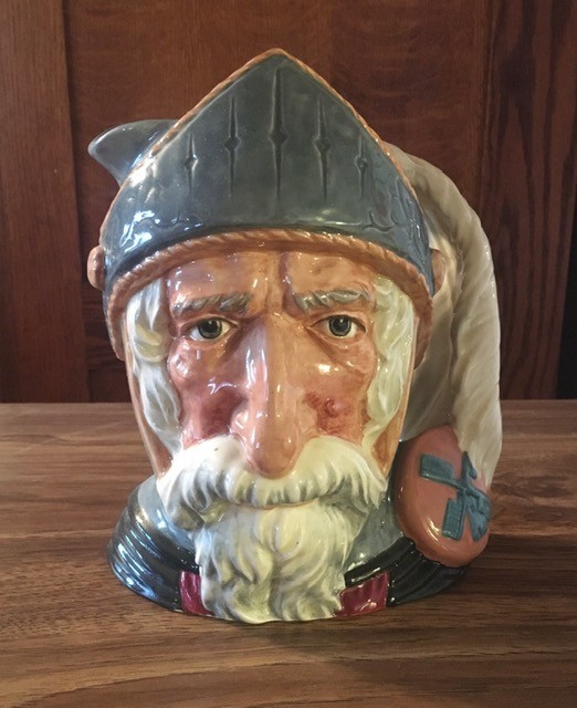 Don Quixote – D6455 – Royal Doulton Toby Jug, 7 5/8″ Tall