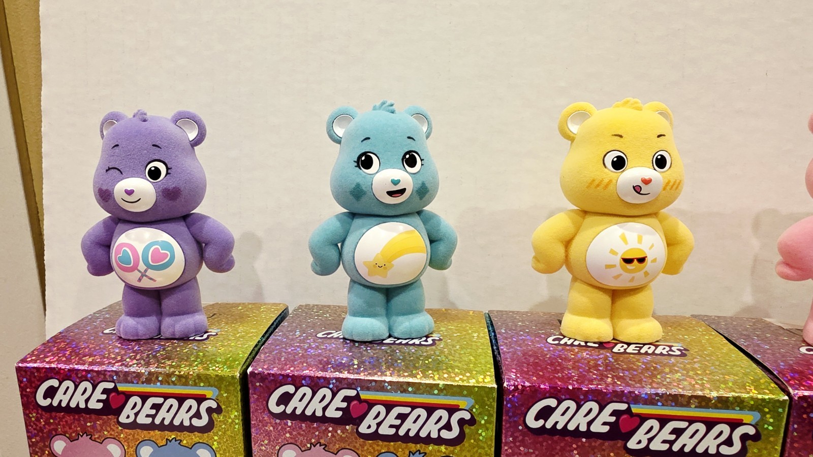 🐻 URDU Care Bears Standing Figure Blind box Series 1 Set of 7 RARE Flocked NICE