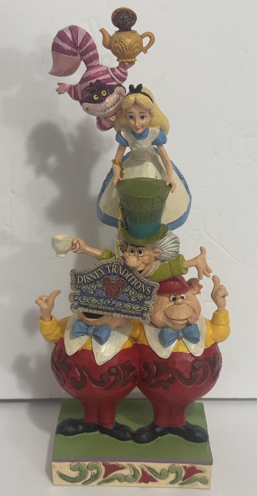 Disney Traditions Jim Shore Alice in Wonderland Stacked “We’re All Mad Here”