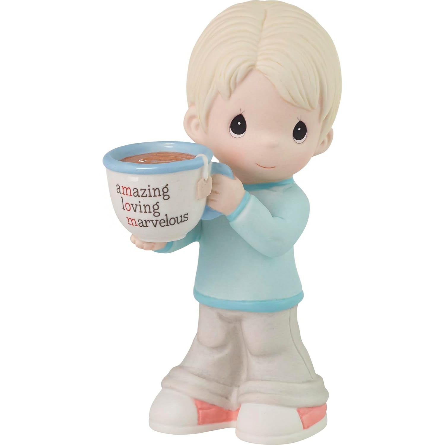 Precious Moments Mom, You’re Amazing Blonde Boy Figurine 223008 Mug Porcelain