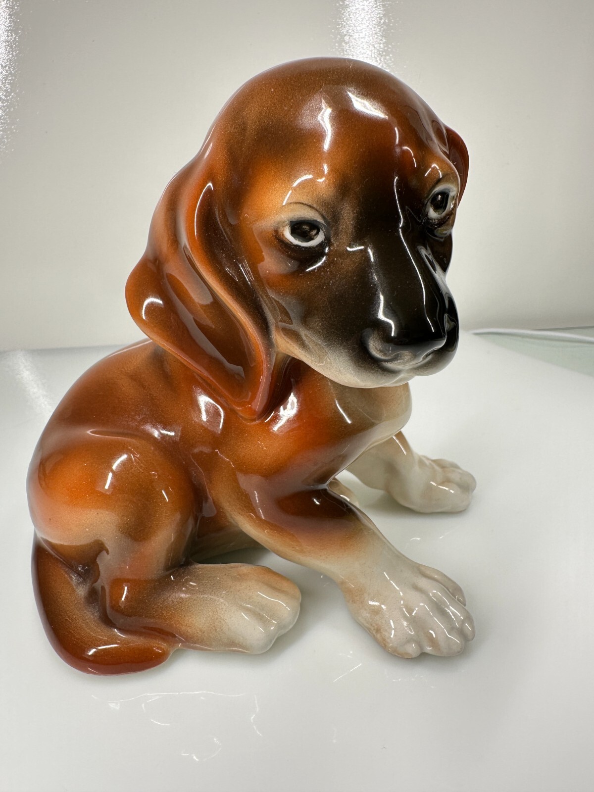 6x7x5 in WEIN KERAMOS Beagle Puppy Austria Figurine