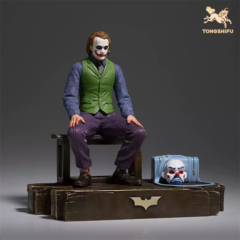 TONGSHIFU All Brass Handmade Joker Heath Ledger Movie Character Statue New Stock