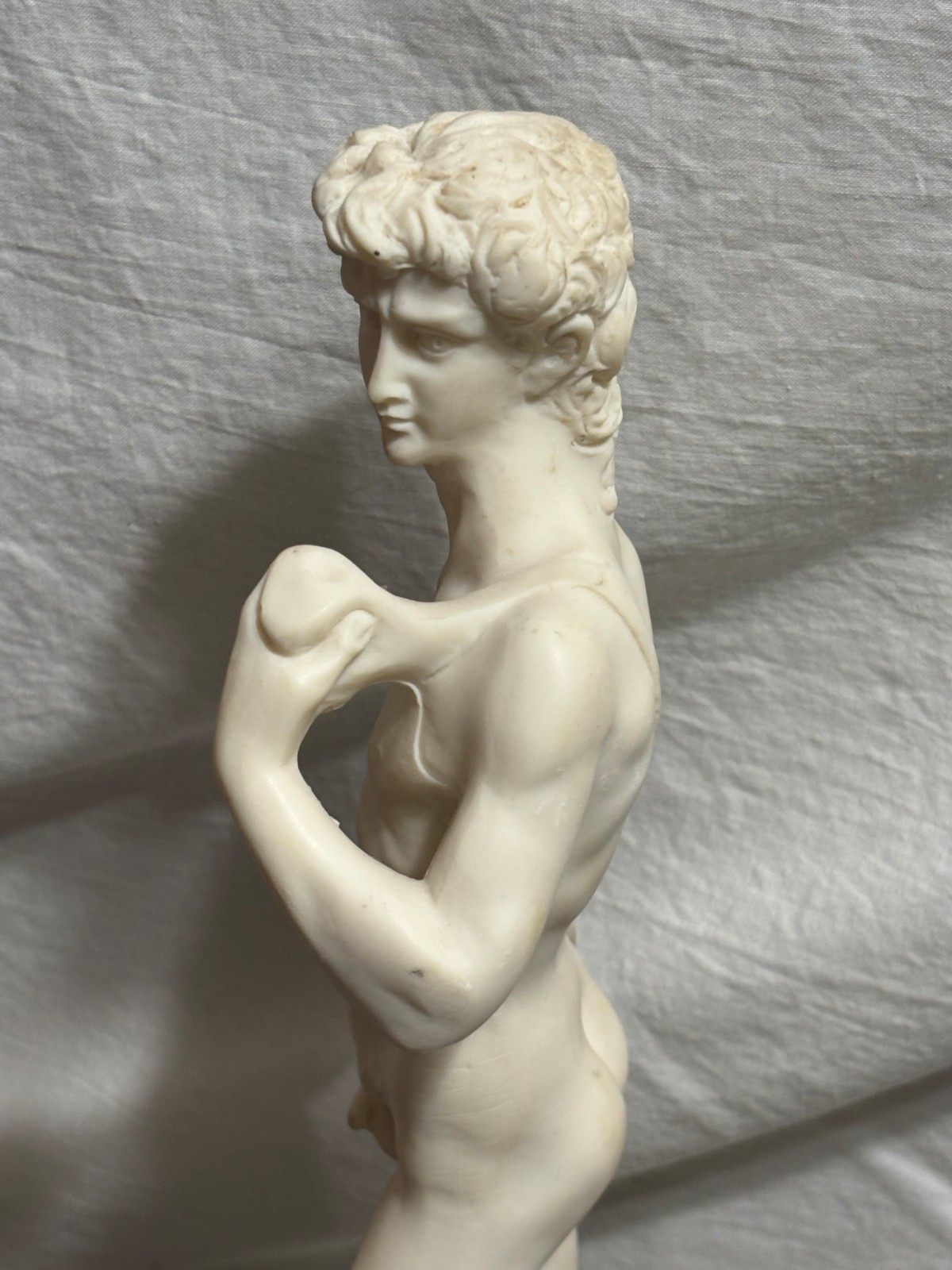 Vtg 11 DAVID nude male sculpture statue figure Michelangelo resin marble UNKNOWN