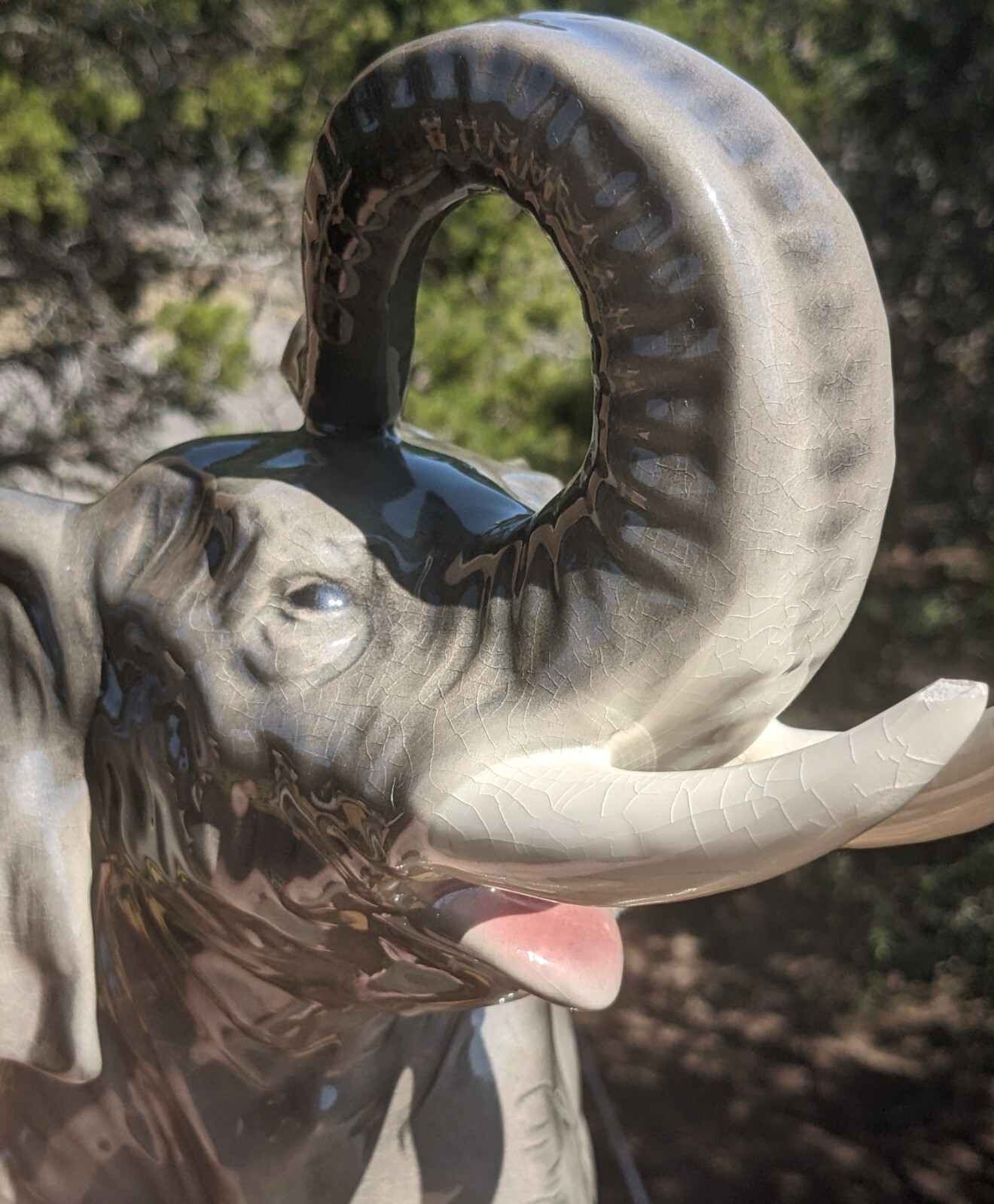 Vtg CORTENDORF 1950s 13″ Porcelain ELEPHANT Figurine #2011 Western Germany -Rare