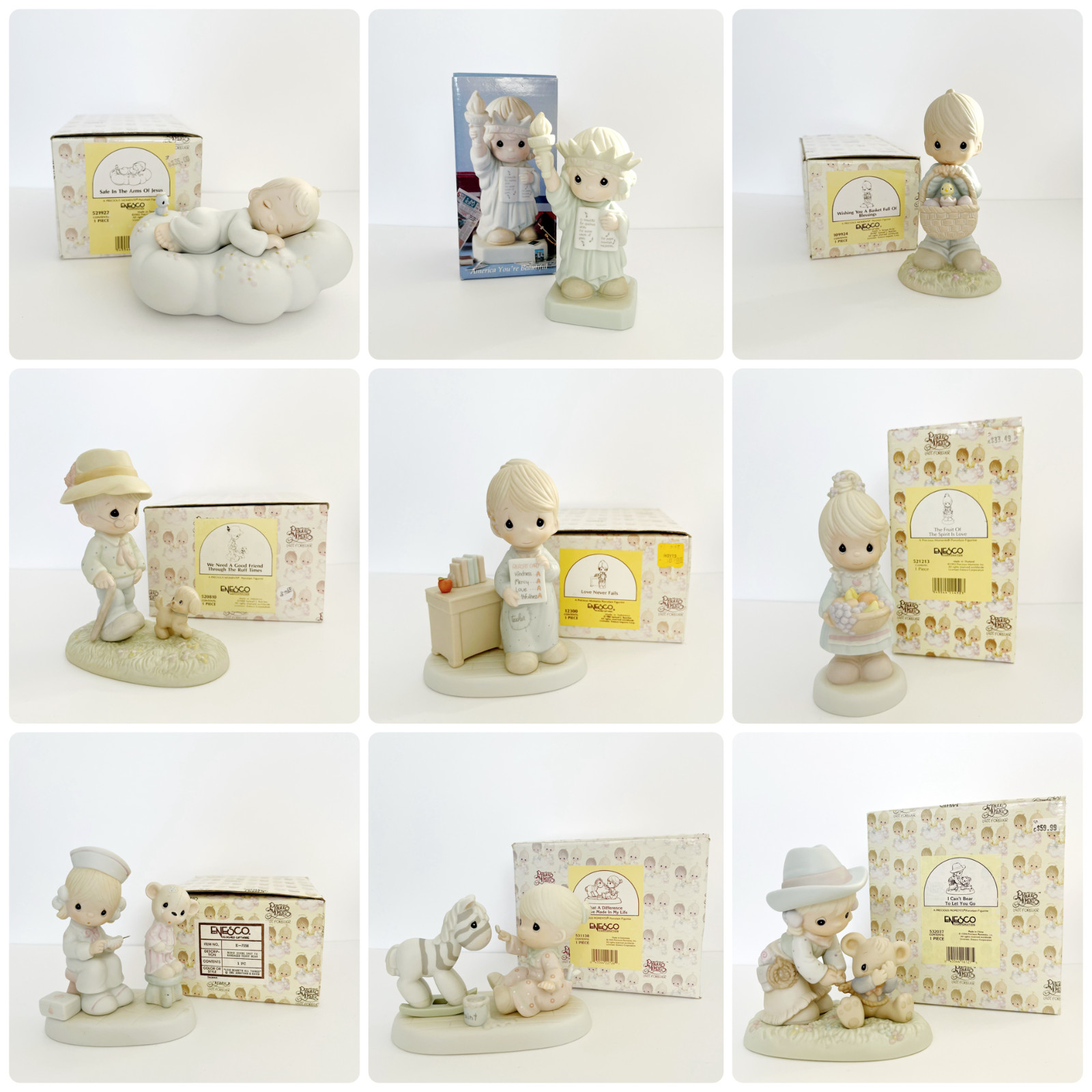 Enesco Precious Moments Assorted Figurines – Sold Separately