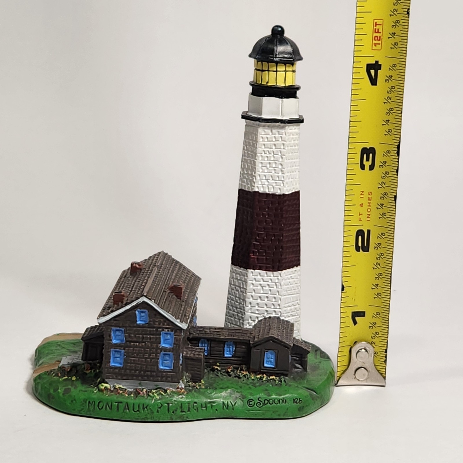 Vintage Montauk Point NY Lighthouse 4″ Figurine – #9096 Spoontiques New York