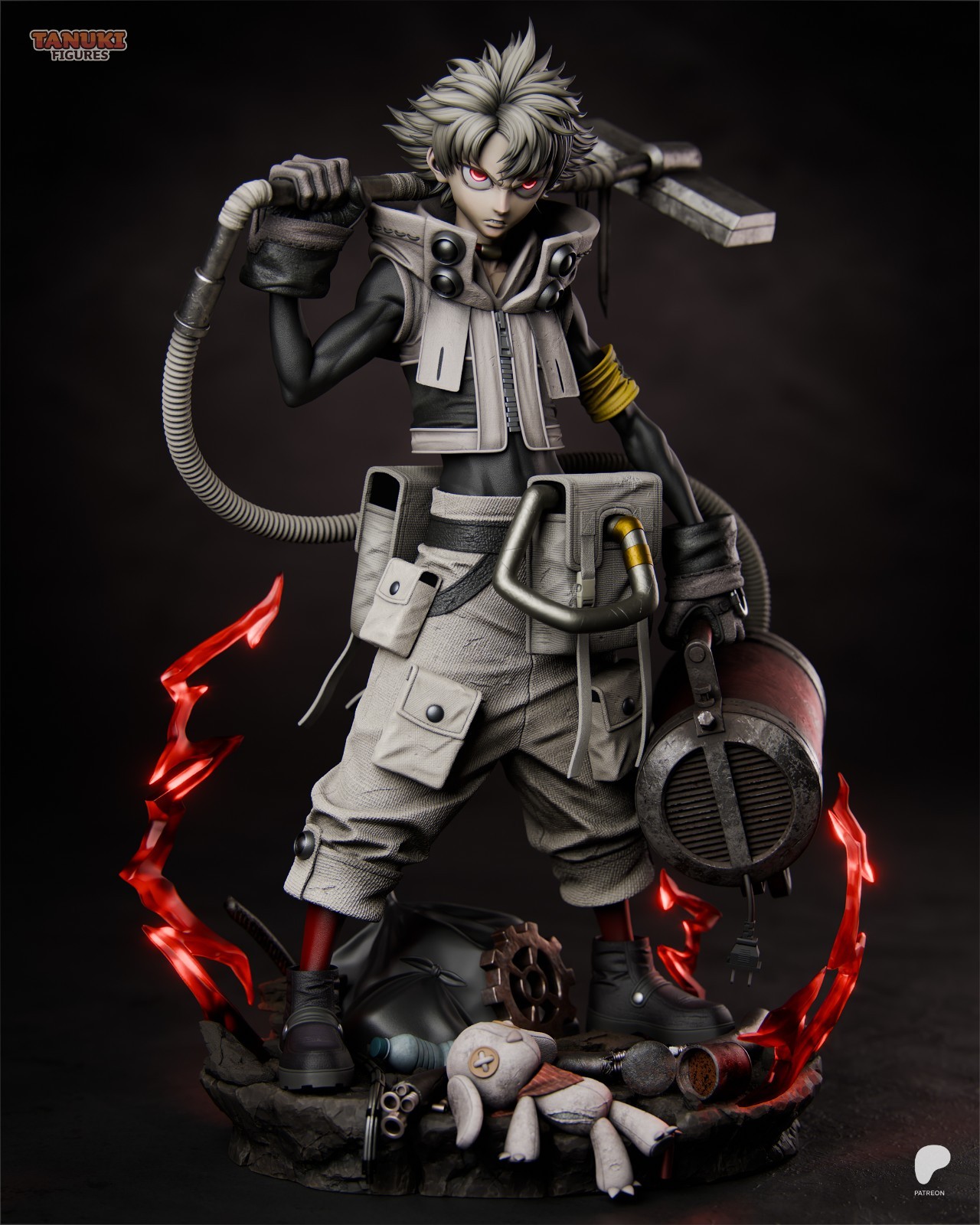 Rudo – Gachiakuta 1/6 Scale Figure Statue Unpainted Garage Kit Resin