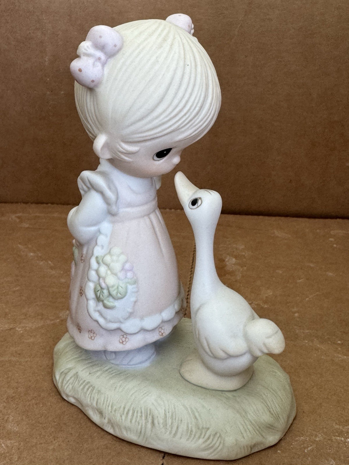 Precious Moments Make A Joyful Noise Girl With Goose 1978