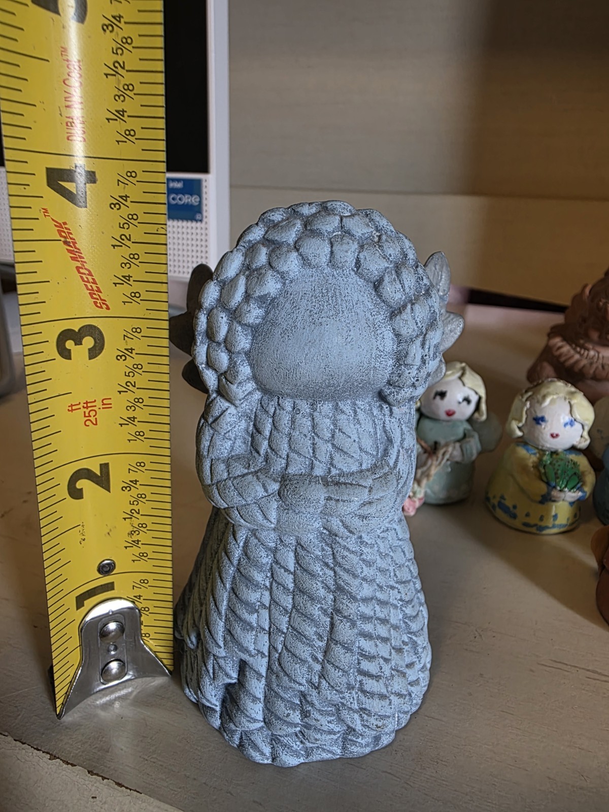 13 Cherub / Winged Angel / Girls & 1 Adorable Kitty Cat Figurine